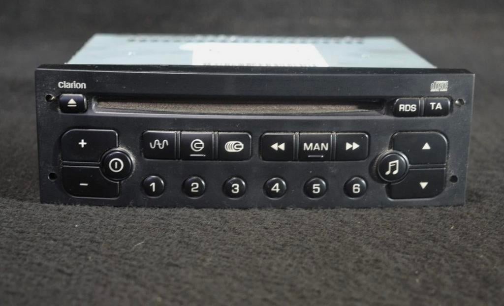 Peugeot 206 Radio CD Speler Clarion, Ophalen of Verzenden, Zo goed als nieuw