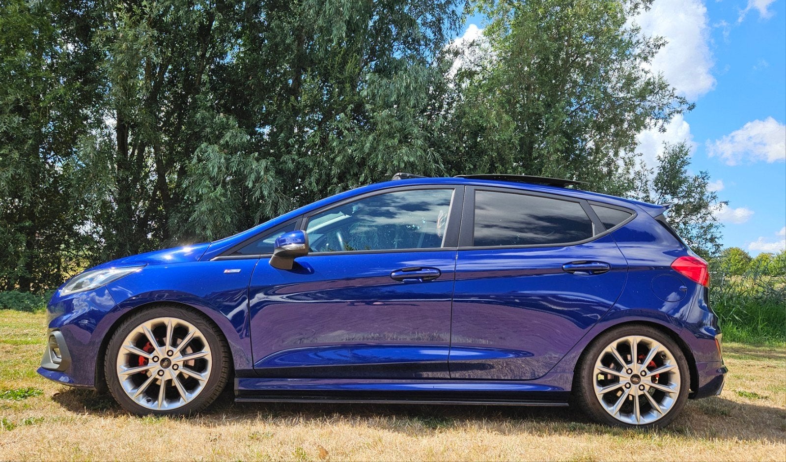unieke verlaagde Ford Fiësta 1.0 Ecoboost ST Line 140PK 5D 2, Auto's, Voorwielaandrijving, Dealer onderhouden, Stof, Euro 6