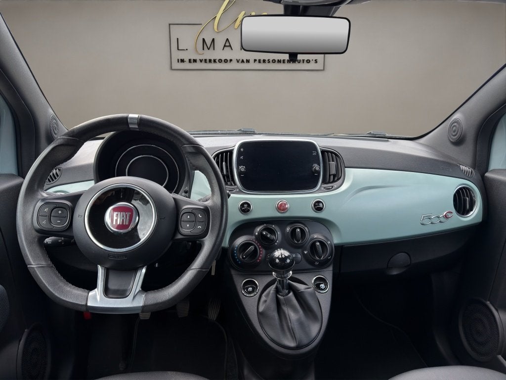 Fiat 500C 1.0 Hybrid Launch Edition 2020 BLAUW | Cabrio | Di, Auto's, Keurmerk '100% Onderhouden', 12 maanden, Gebruikt, Euro 6