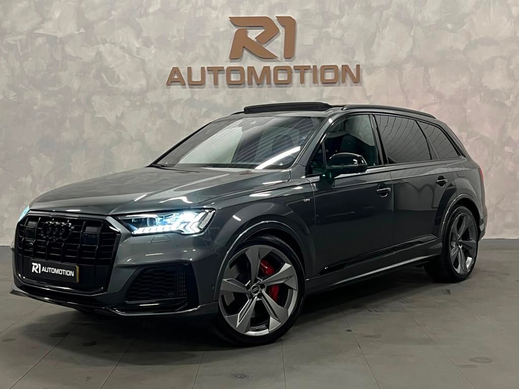 Audi Q7 60 e quattro Comp|3x S LINE|PANO|NAP|360CAM|456PK|TR, Automaat, Gebruikt, 2995 cc, Bedrijf