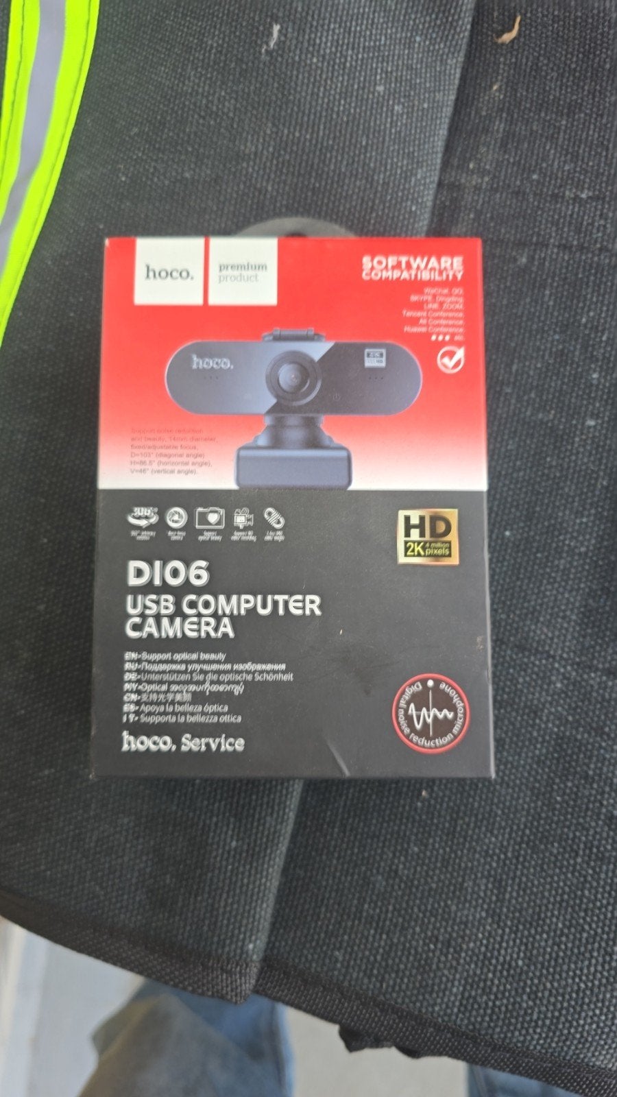 Hoco DI06 HD USB Computer Camera - 2K Webcam, Computers en Software, Webcams, MacOS, Hoco, Nieuw, Ophalen of Verzenden