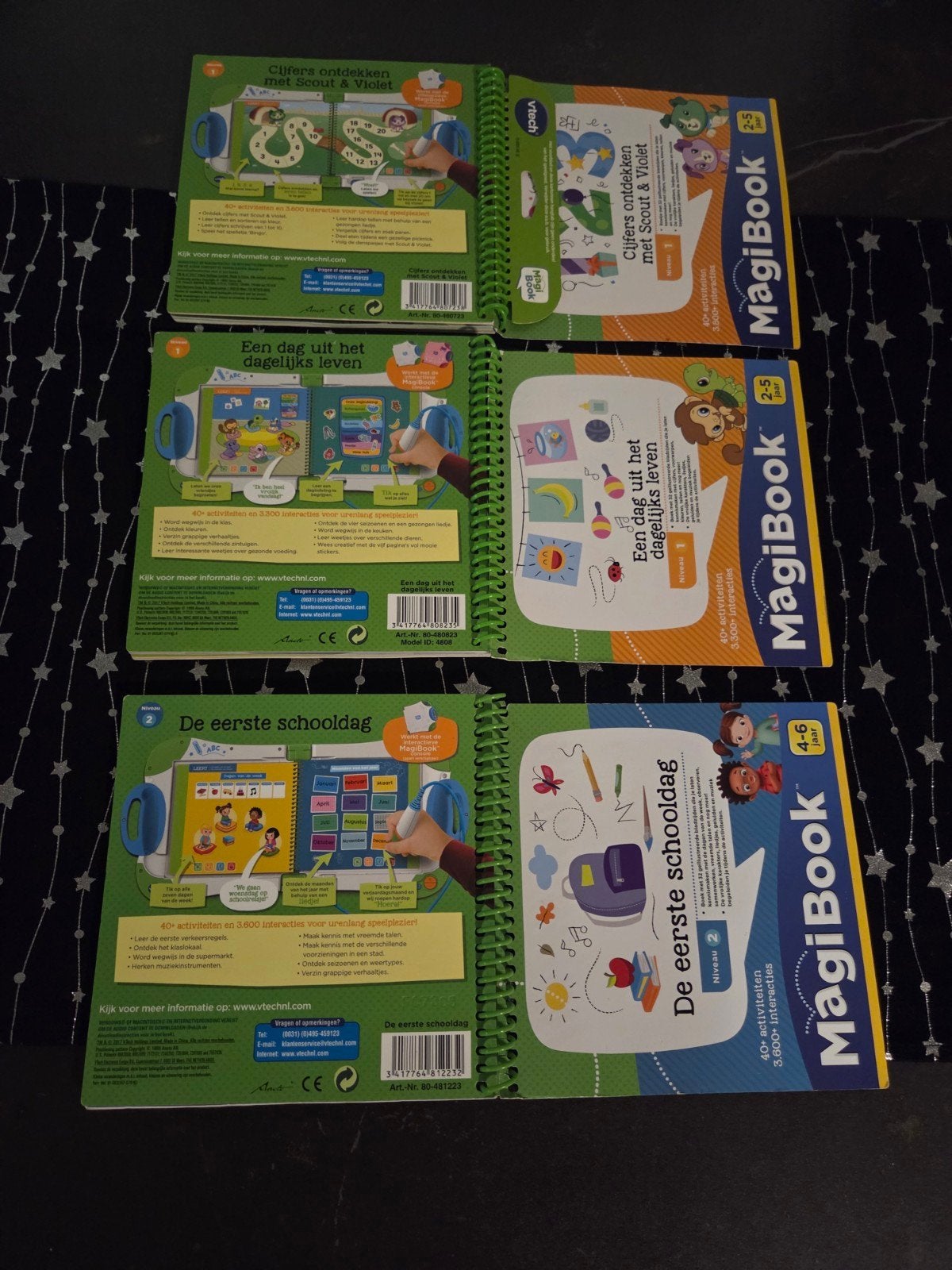 Nette set van 3 Vtech MagiBook Boekjes (Niveau 1 & 2) – Zgan, Kinderen en Baby's, Ophalen of Verzenden, Zo goed als nieuw, 4 tot 6 jaar