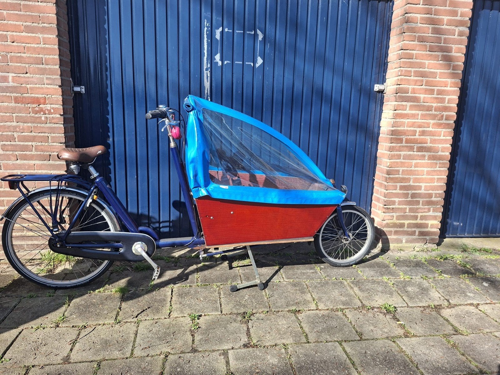 Degelijke bakfiets met huif - Ideaal voor kinderen, Gebruikt, Huif, Ophalen, Overige merken