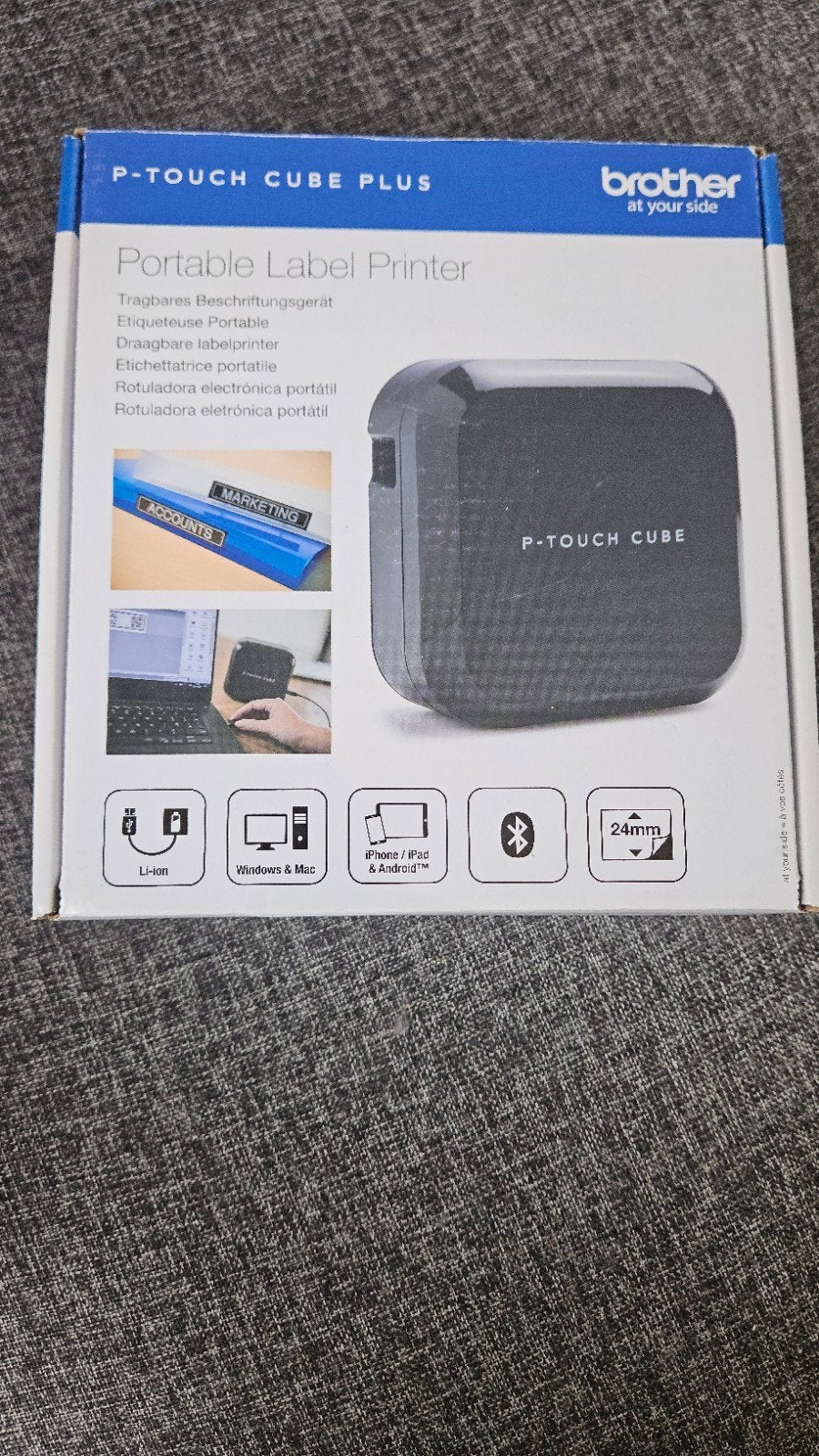 Brother P-Touch Cube Plus labelprinter - Zo goed als nieuw, Ophalen, Zo goed als nieuw, Etiket, Brother