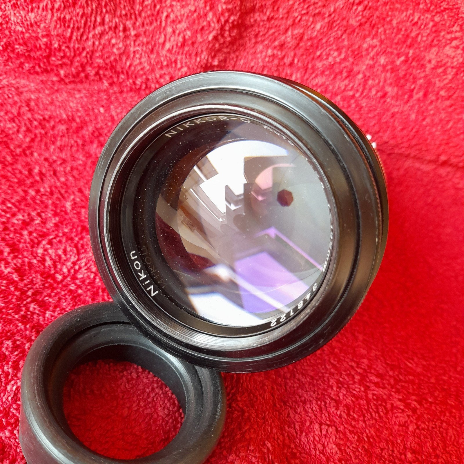 Nikon Nikkor-Q Auto 1:2.8 f=135mm., Ophalen of Verzenden, Gebruikt, Zilver, Heer