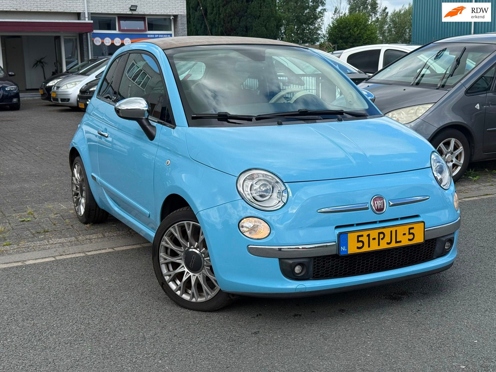 Fiat 500 C 0.9 TwinAir Rock, Auto's, 86 pk, Gebruikt, 31 €/maand, Cabriolet