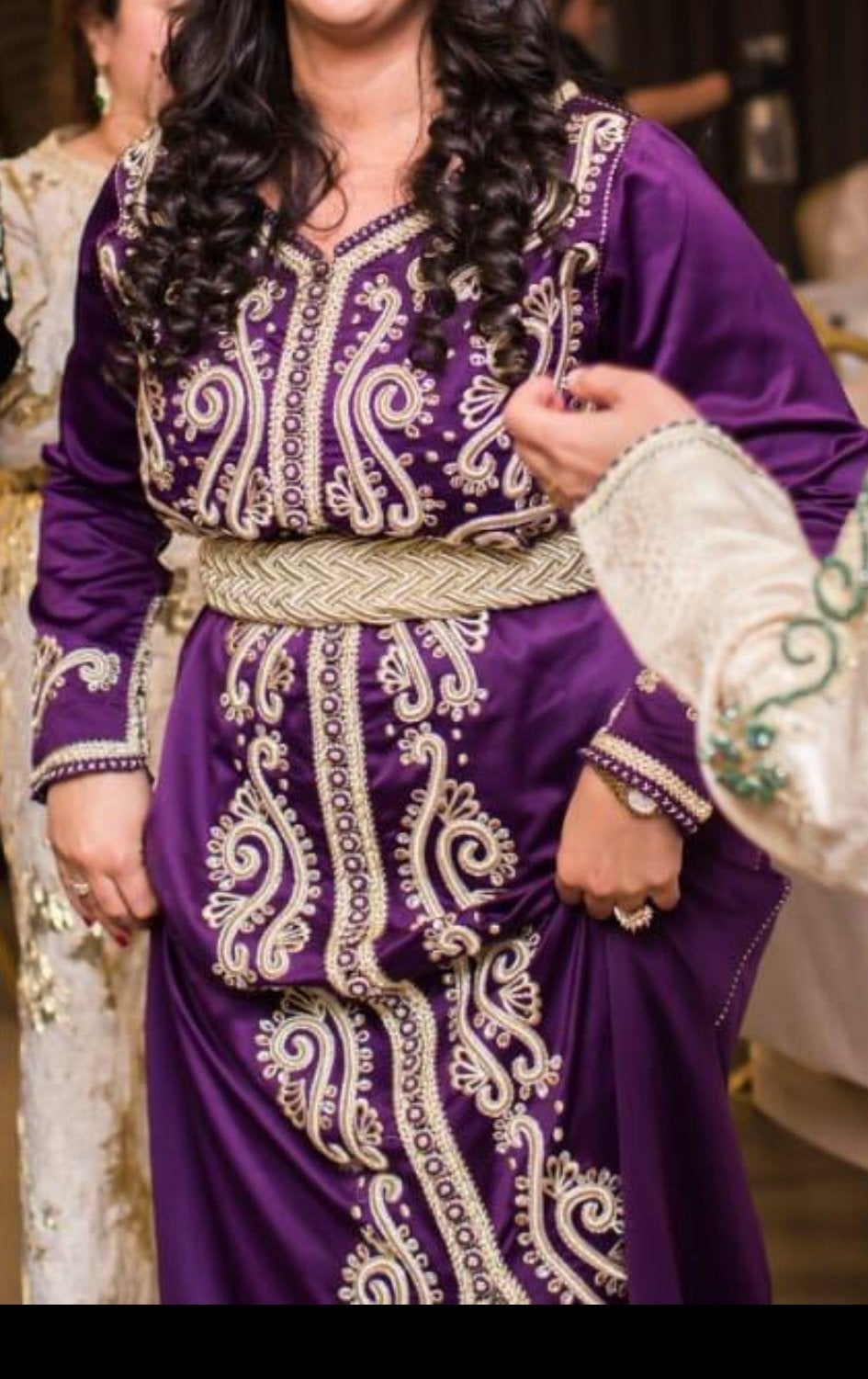 Kaftan paars, Maat 38/40 (M), Overige typen, Verzenden, Paars