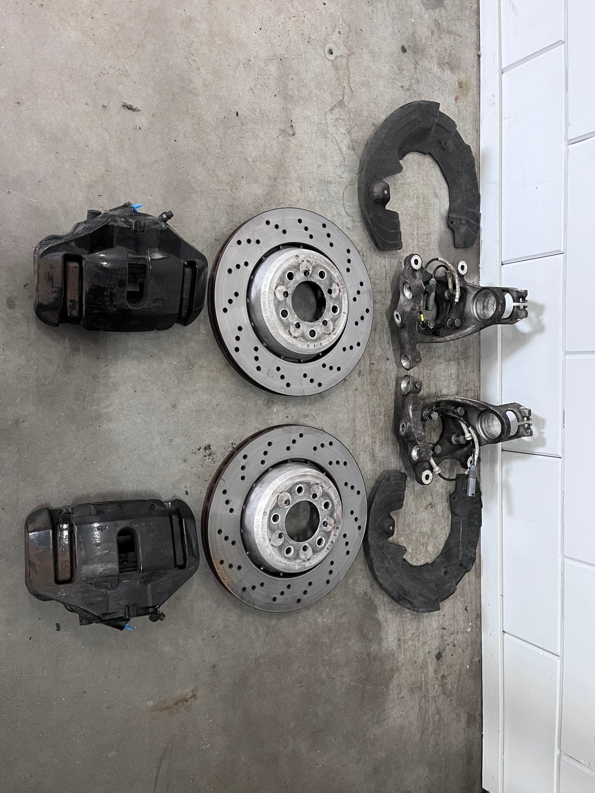Bmw E90 E92 E93 M3 remklauwen en remschijven complete set., Auto-onderdelen, Remmen en Aandrijving, Ophalen, BMW
