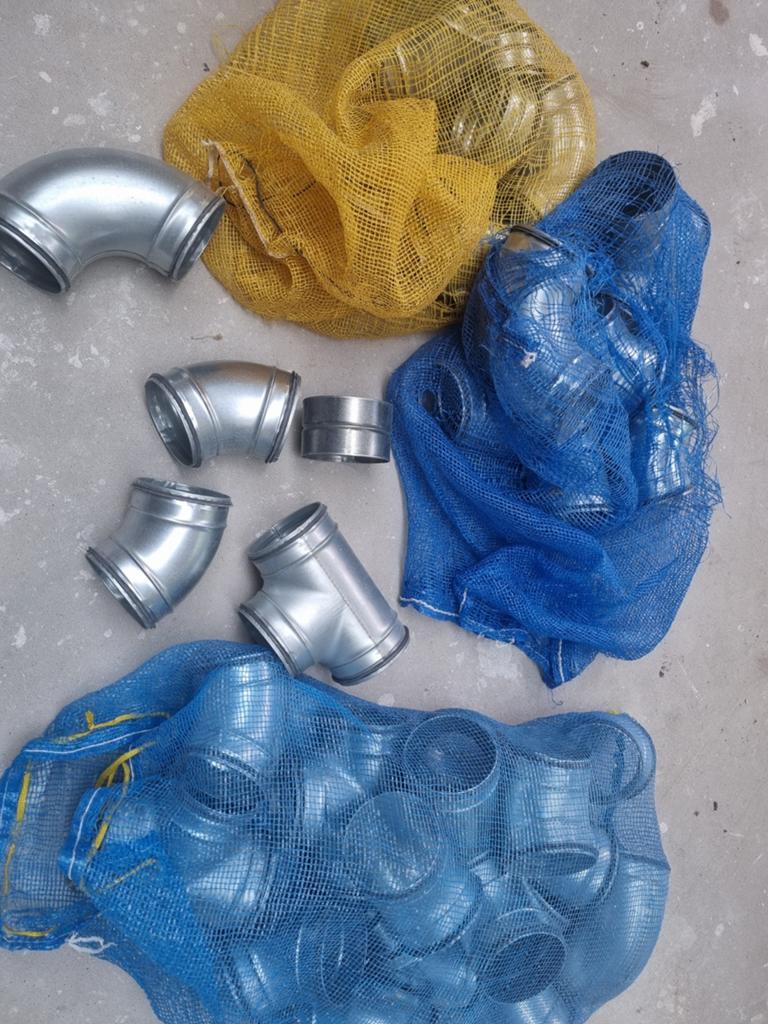 Ventilatie buizen restpartij, Bochten, Pvc, Ophalen of Verzenden, Minder dan 2 meter