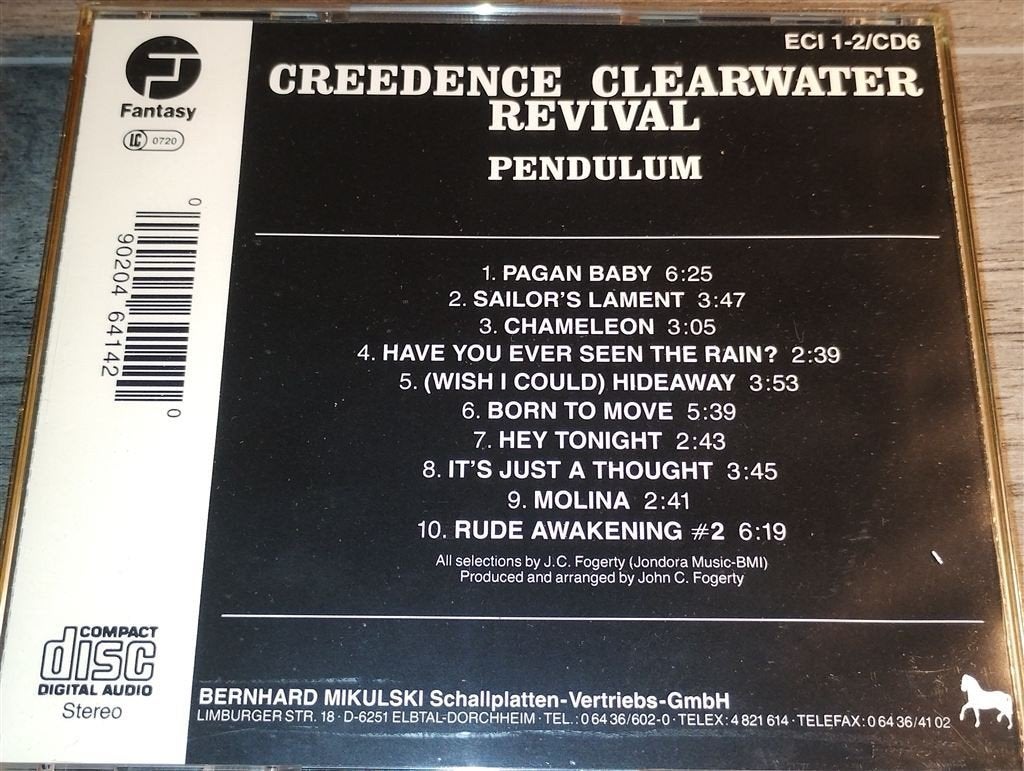 Creedence Clearwater Revival - Pendulum [\'89], Ophalen of Verzenden, Zo goed als nieuw, Poprock