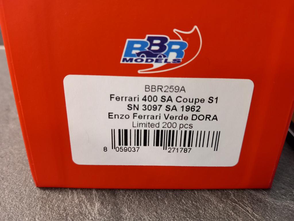BBR Ferrari 400 SA coupe s1, Hobby en Vrije tijd, Modelauto's | 1:43, Ophalen of Verzenden, Nieuw, Auto, Overige merken