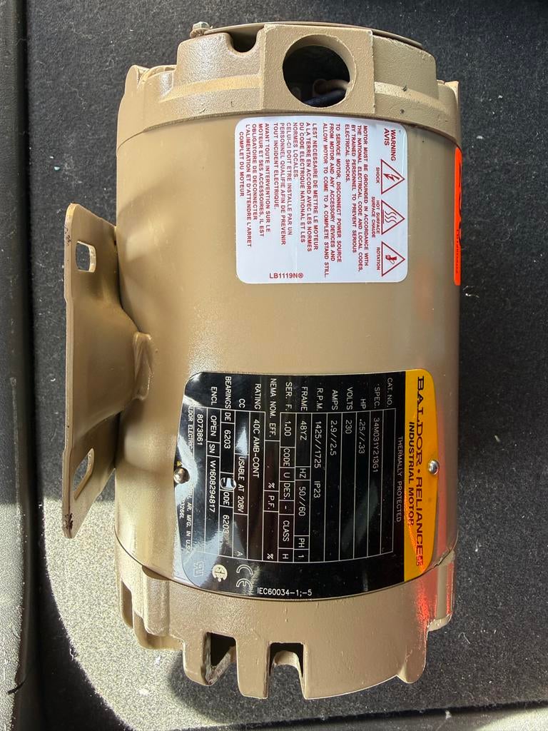 Baldor Reliance Industriële Elektromotor, Ophalen of Verzenden, Gebruikt, Elektromotor, 1400 tot 1800 rpm