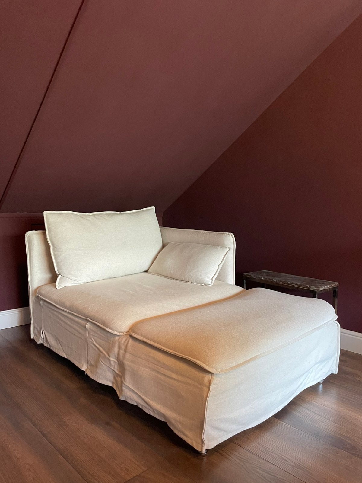 Ikea SÖDERHAMN bank chaise longue + armleuning (Gransel), Ophalen, Gebruikt, Eenpersoons, Minder dan 150 cm
