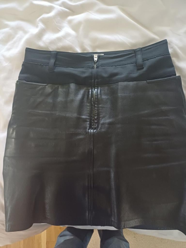 Philip Lim Zwart Leren Minirokje Maat 34, Philip Lim, Ophalen of Verzenden