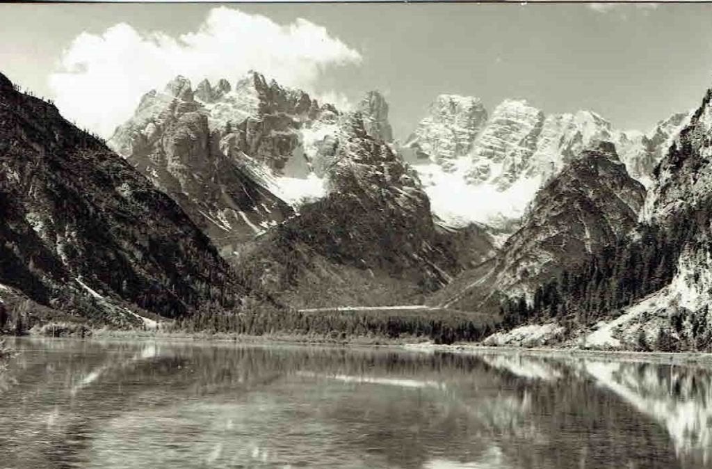 Italie 1954 Meer van Landro > Linz Oostenrijk, Verzenden, 1940 tot 1960, Gelopen, Natuur