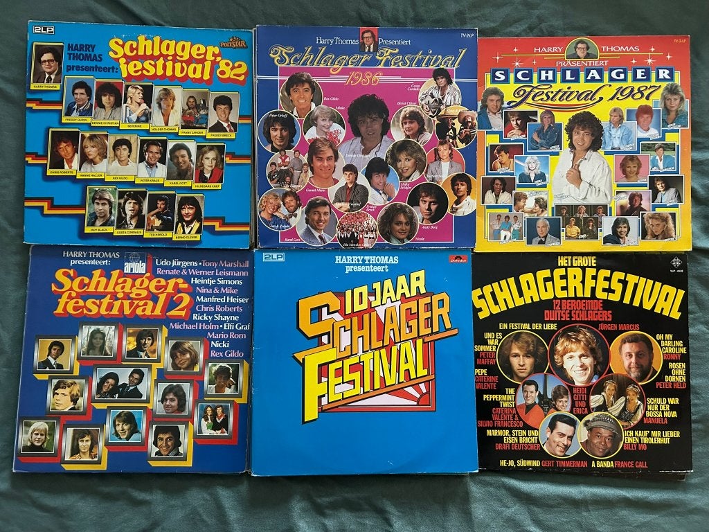 15 LP's Schlager Festival (ook per stuk te koop), LP, Gebruikt, 12 inch, Schlager