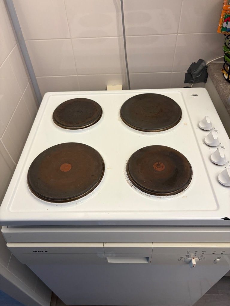 Elektrische kookplaat, Ophalen, Gebruikt, 4 kookzones, Vrijstaand