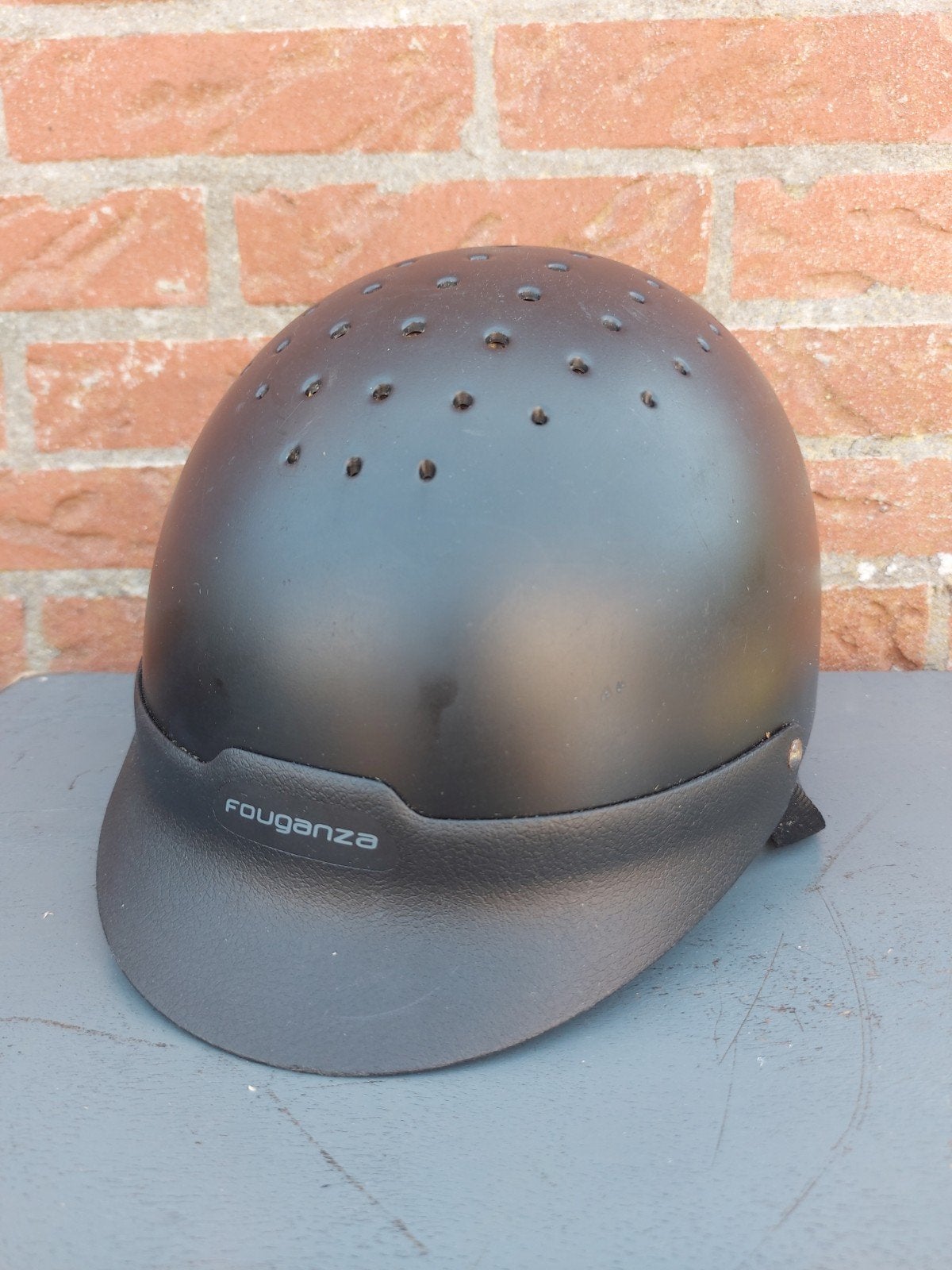 Fouganza paardrijcap maat 48-52, Dieren en Toebehoren, Paardrijkleding, Fouganza, Ophalen of Verzenden, Zo goed als nieuw, Rijhelm/cap