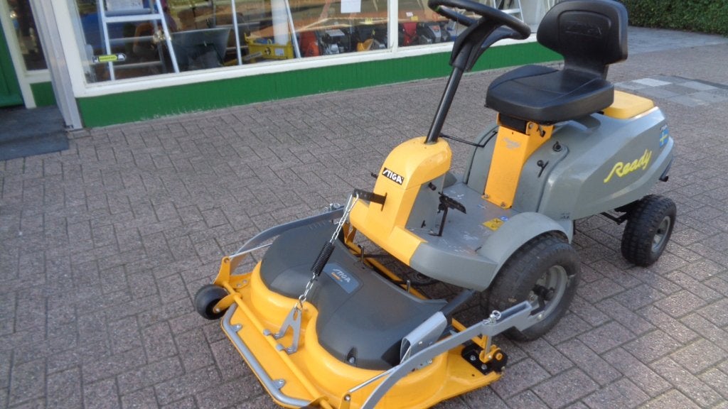 zeer nette stiga ready frontmaaier maaidek recent vervangen, Ophalen, Gebruikt, Nederland, Elektrische starter