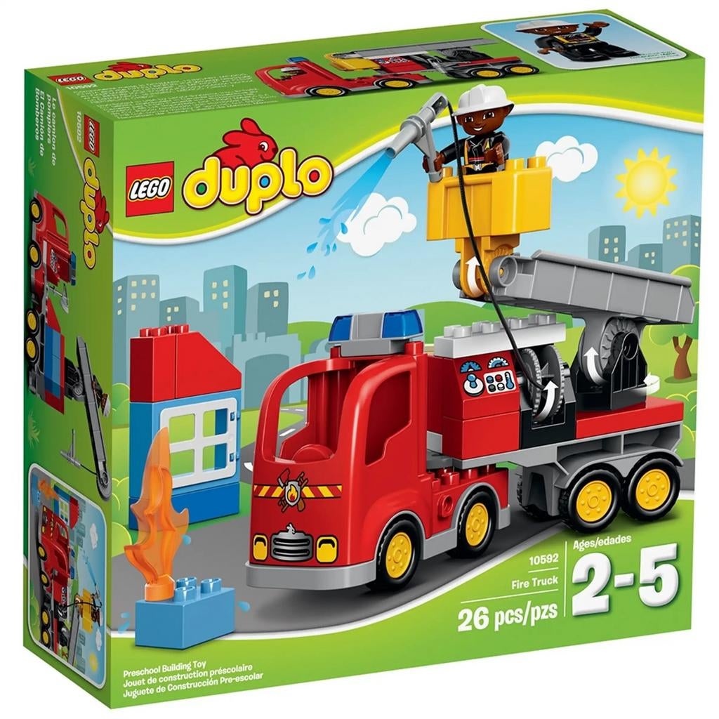 Lego Duplo brandweer, Ophalen of Verzenden, Zo goed als nieuw, Duplo