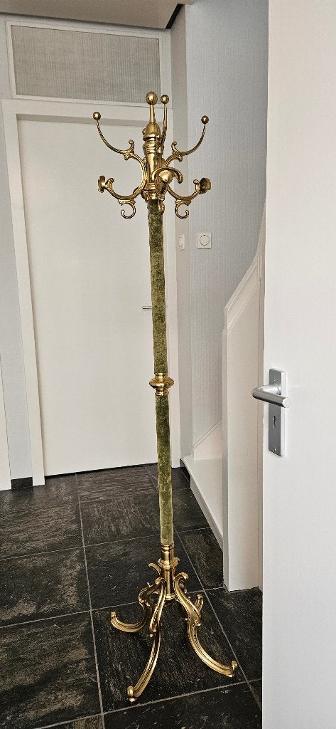 Koperen solide kapstok, Huis en Inrichting, Woonaccessoires | Kapstokken, Ophalen, Overige materialen, Zo goed als nieuw, Staande kapstok