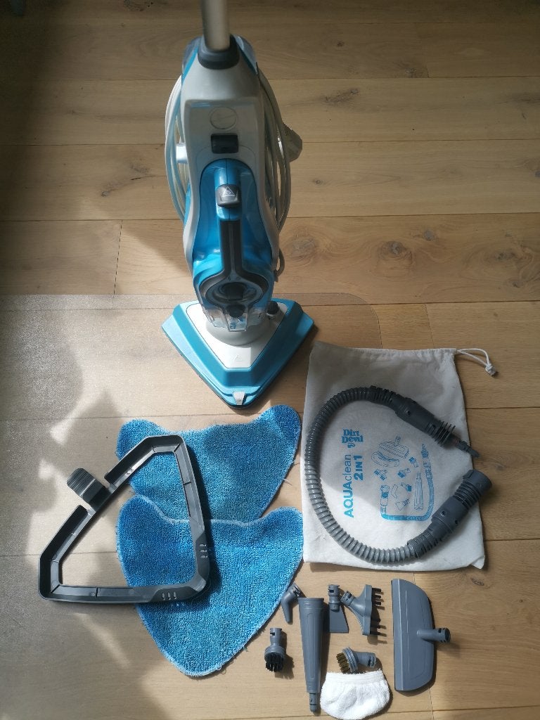 DirtDevil Stoomreiniger 2in1 Stoomdweil en Handstomer, Ophalen, Zo goed als nieuw, Stoomreiniger