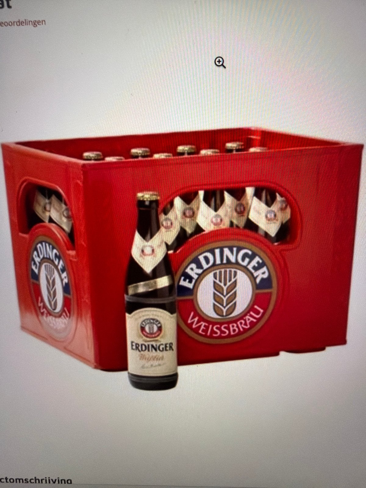 Drie lege Duitse Erdinger kratten, Diversen, Levensmiddelen, Ophalen