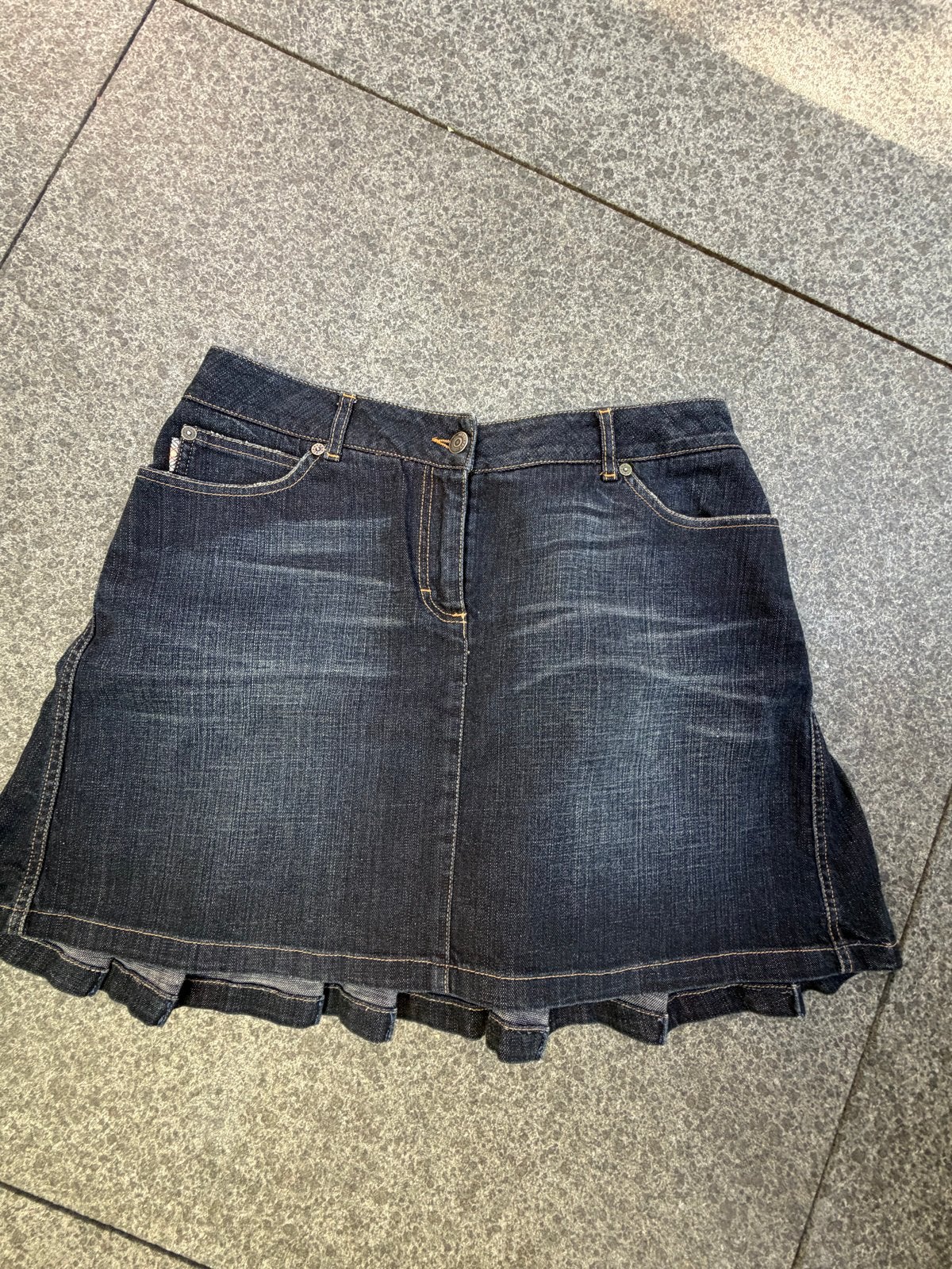 Burberry London Denim Rok - Maat 38 M, Maat 38/40 (M), Blauw, Ophalen of Verzenden, Zo goed als nieuw