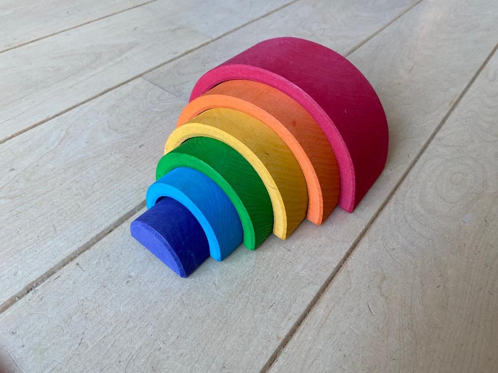 Grimm's regenboog, Kinderen en Baby's, Speelgoed | Houten speelgoed, Ophalen of Verzenden, Gebruikt