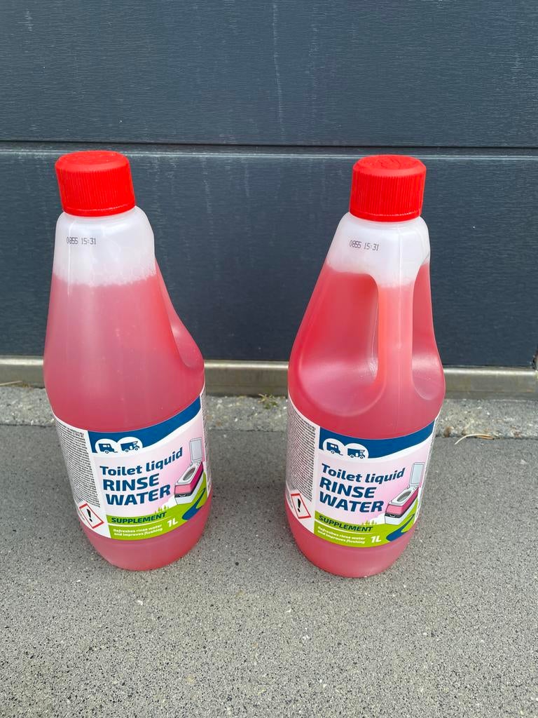 Toilet vloeistof spoelwater supplement 1L (2 flessen), Ophalen of Verzenden, Nieuw