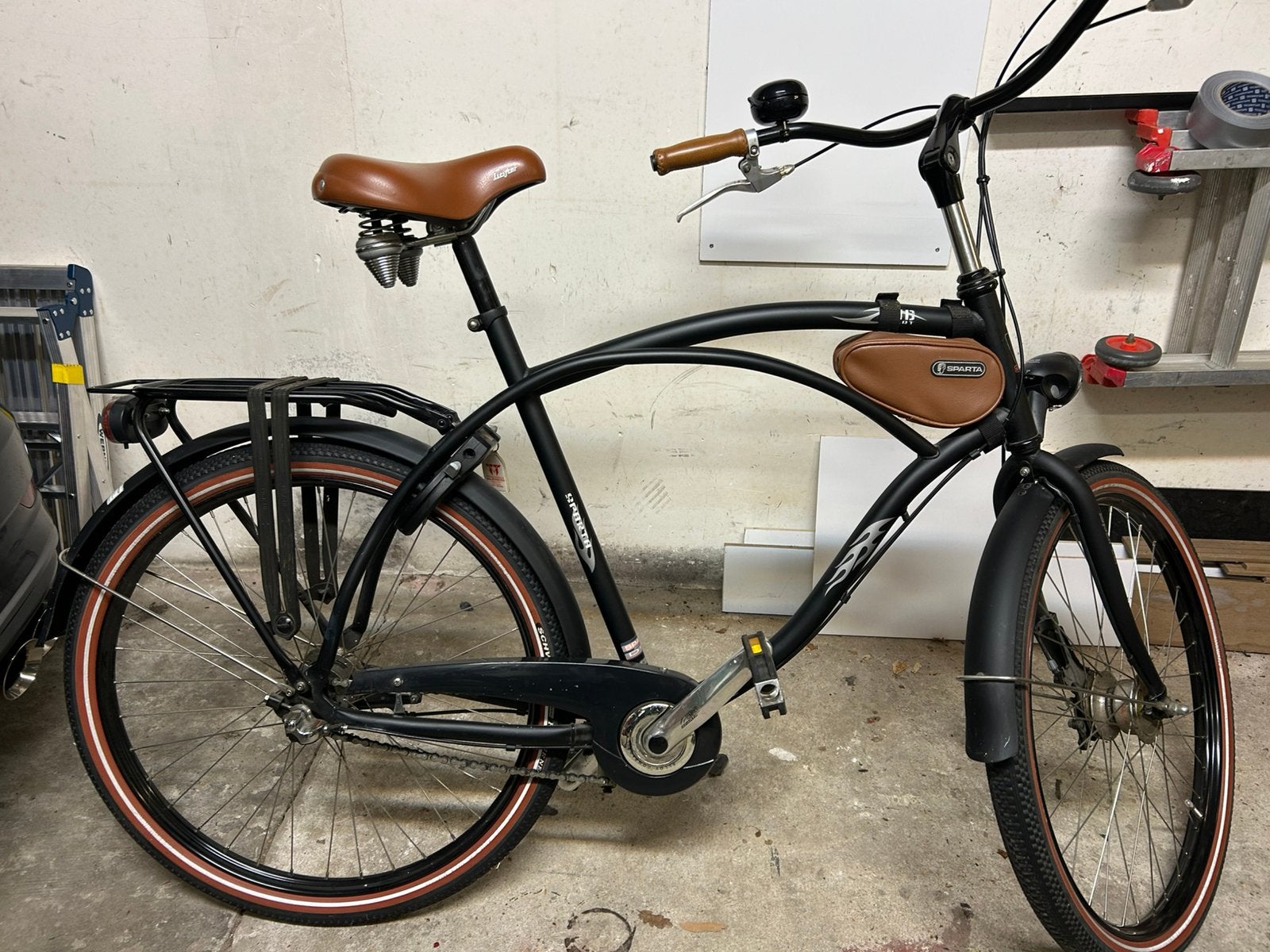 Sparta Bad Bullit herenfiets 26inch matzwart mooie staat, Ophalen, Sparta, Versnellingen, Zo goed als nieuw