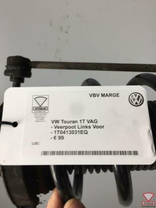 vw touran 1t vag veerpoot links voor 1t0419031eq, Gebruikt, Volkswagen, Volkswagen AG, Berliner Ring 2
38440  Wolfsburg, DE