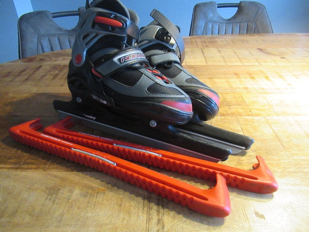 Nijdam combinoor schaatsen verstelbaar in maat 35 36 37 38, Sport en Fitness, Combinoren, Ophalen of Verzenden, Zo goed als nieuw