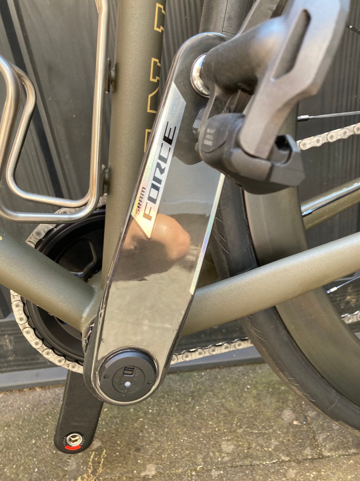 Sram force  dub wide crankset met powermeter, Fietsen en Brommers, Fietsonderdelen, Ophalen of Verzenden, Zo goed als nieuw