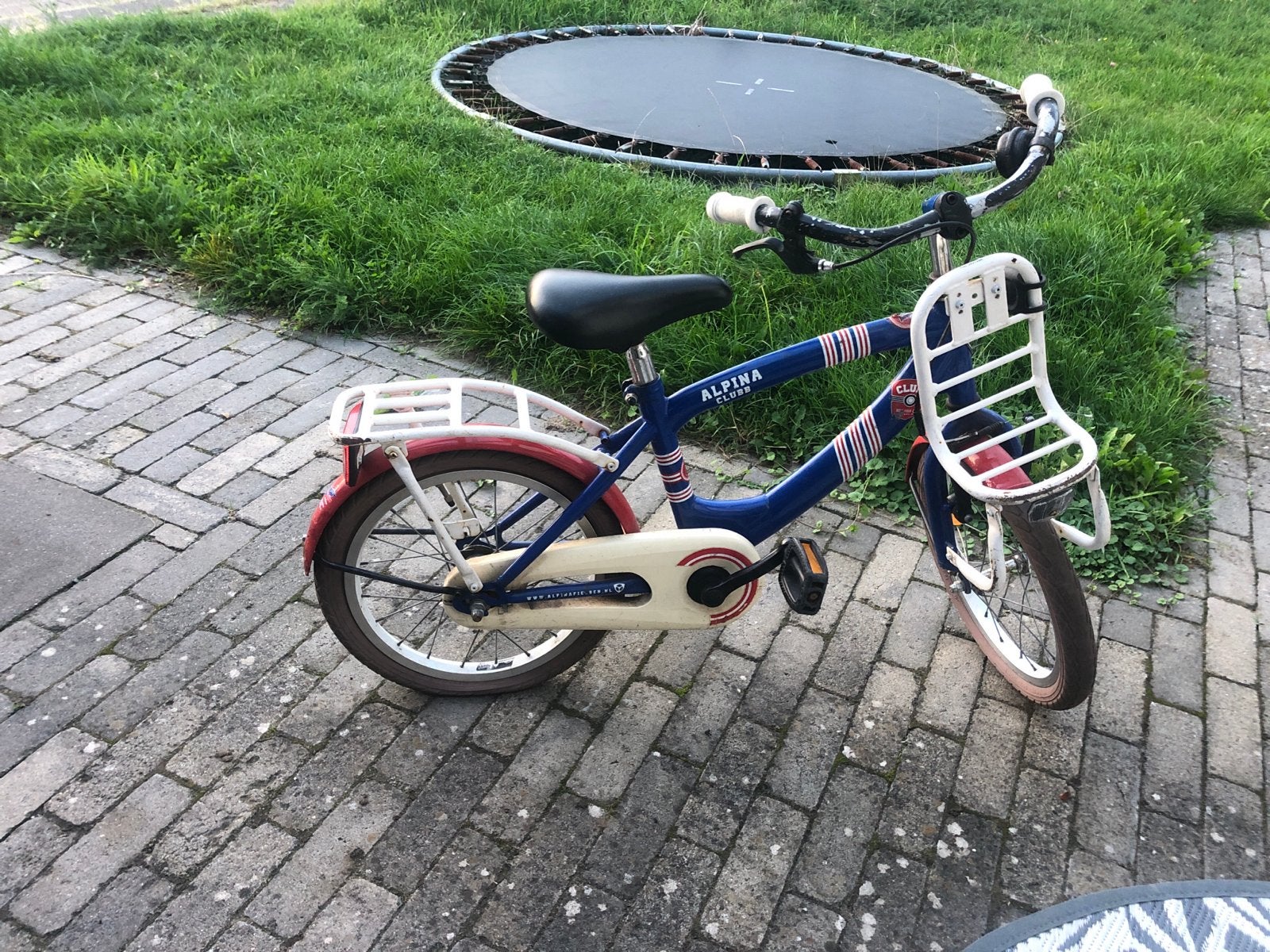 Alpina Club kinderfiets - Blauw/Rood - 16 inch