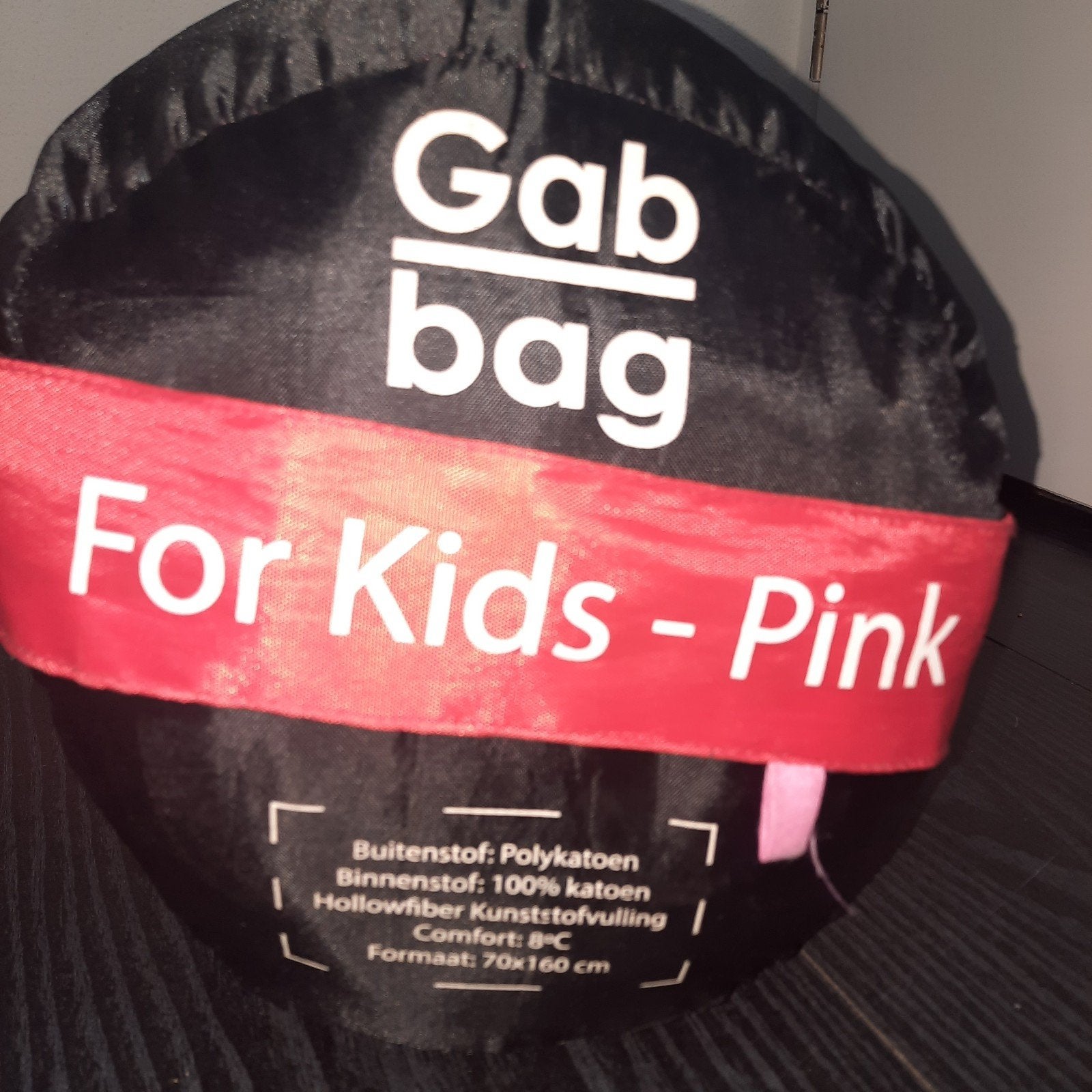 Gab Bag Slaapzak Kind Roze 70x160 cm, Ophalen