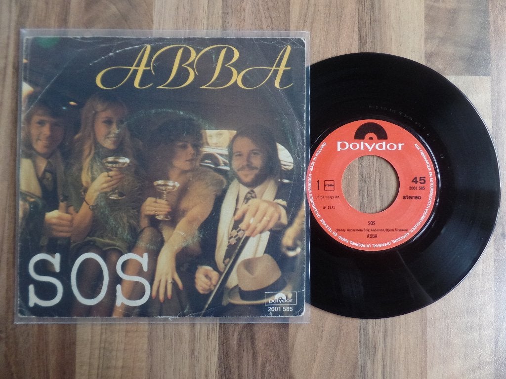 single  ABBA - SOS, Cd's en Dvd's, Vinyl Singles, Ophalen of Verzenden, Gebruikt, 7 inch, Pop