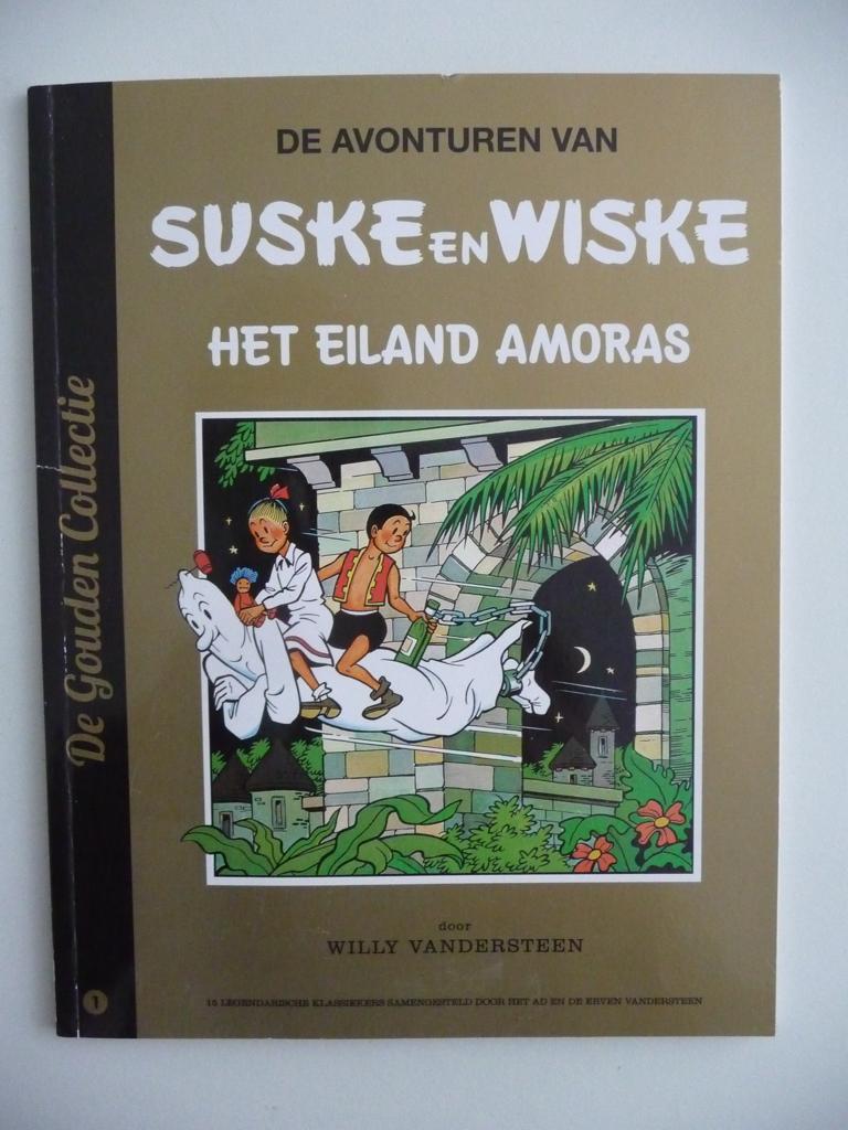 stripboek SUSKE EN WISKE -HET EILAND AMORAS-Gouden Collectie, Boeken, Stripboeken, Eén stripboek, Ophalen of Verzenden