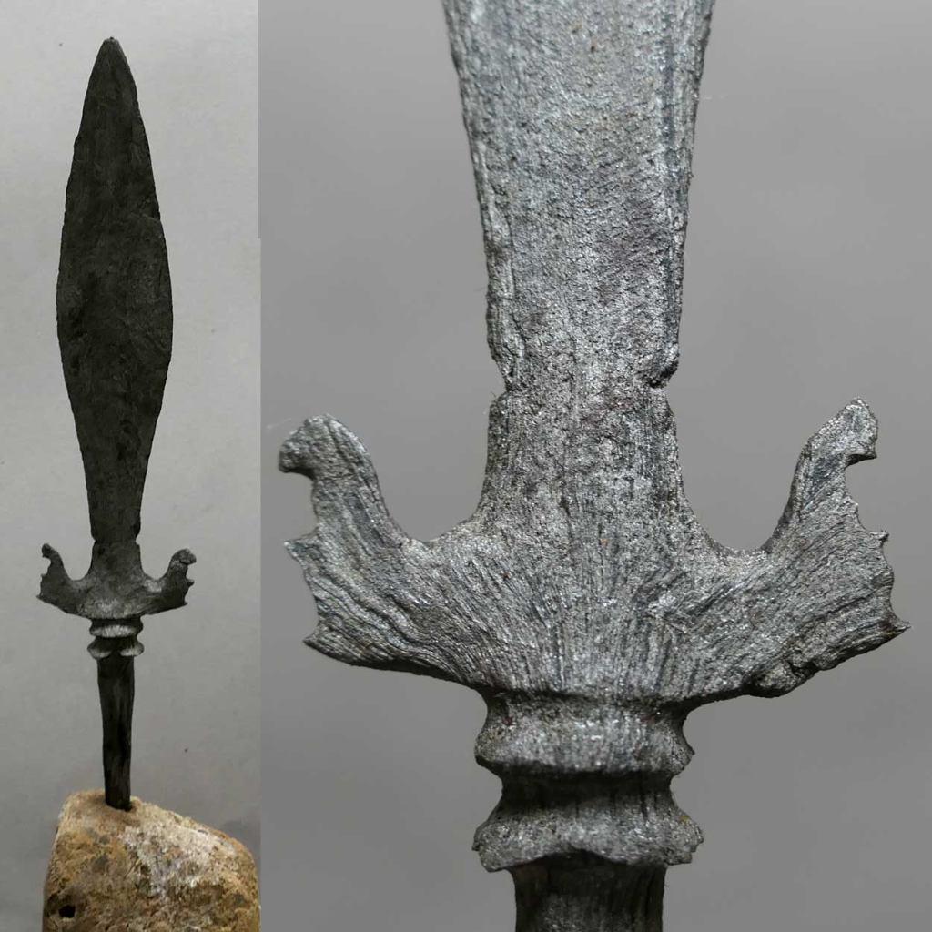 Tombak met zeldzame dapor TB1 Speer punt lans Java Indonesie, Ophalen of Verzenden