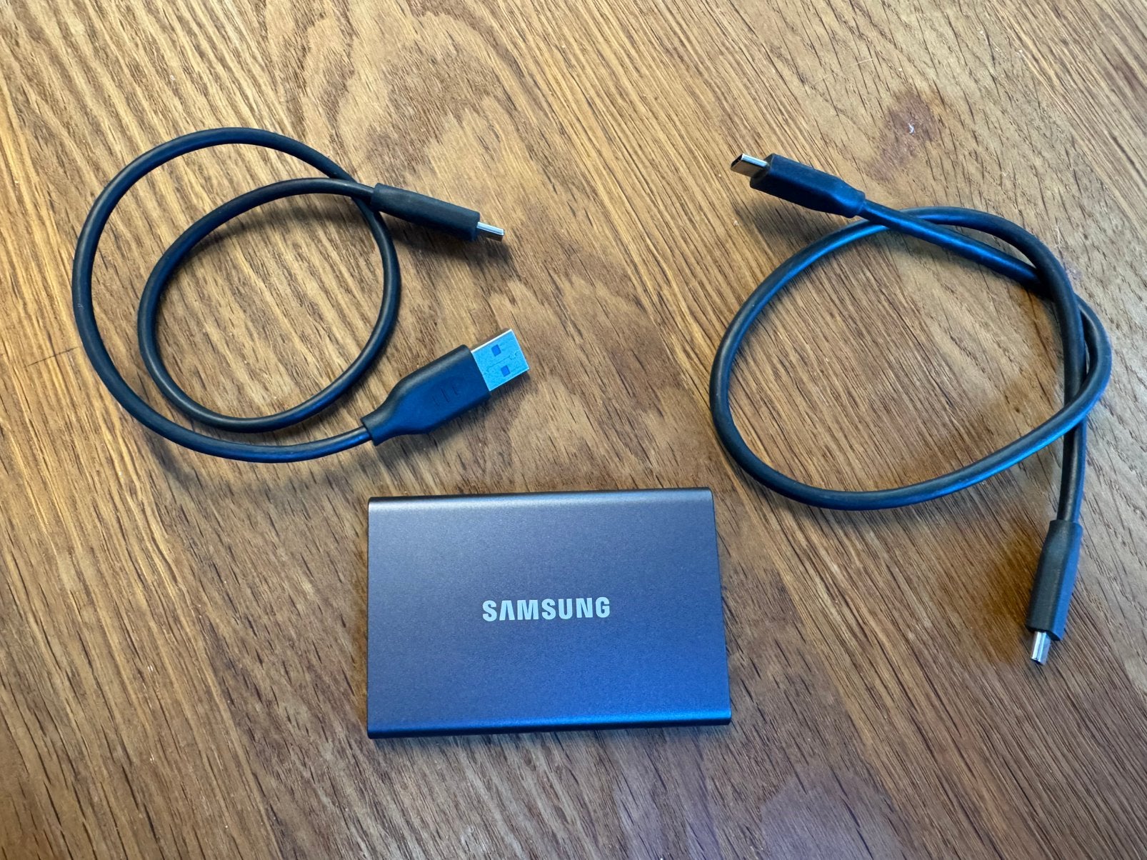 Samsung T7 Portable SSD 2TB Grijs – zo goed als nieuw, Computers en Software, 2TB, SSD, Ophalen of Verzenden, Zo goed als nieuw