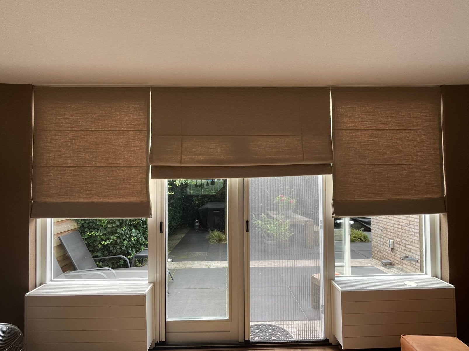 NIEUWE vouwgordijnen 3 stuks nog verpakking, Huis en Inrichting, Ophalen, Zo goed als nieuw
