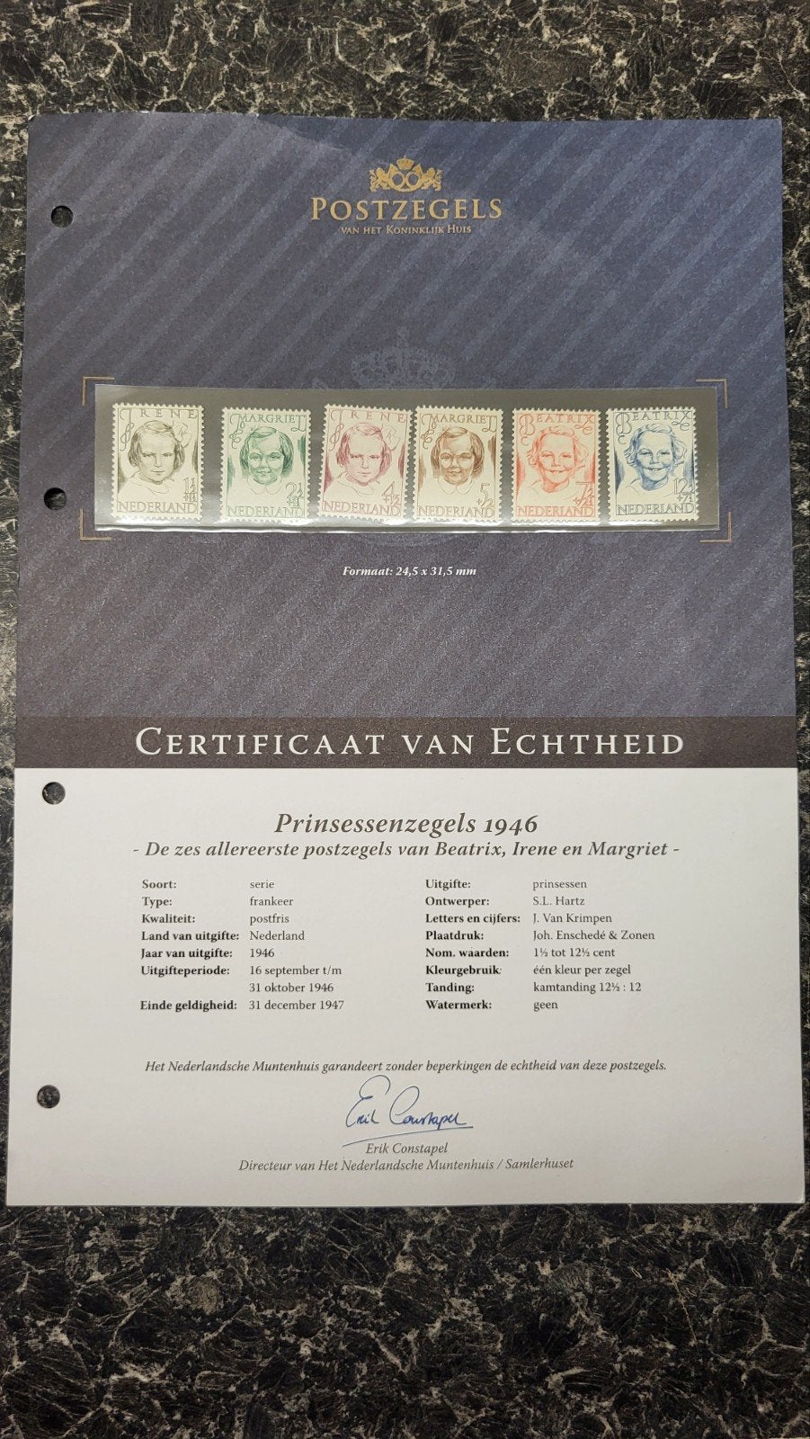 Postzegels Nederland prinsessenserie postfris 1946, Postzegels en Munten, Postzegels | Nederland, Ophalen of Verzenden, Na 1940