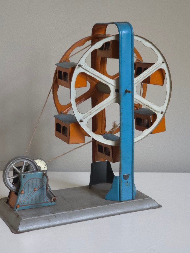 Antiek Blikken Reuzenrad Wilhelm Krauss Centrimotor Jaren 30, Ophalen of Verzenden