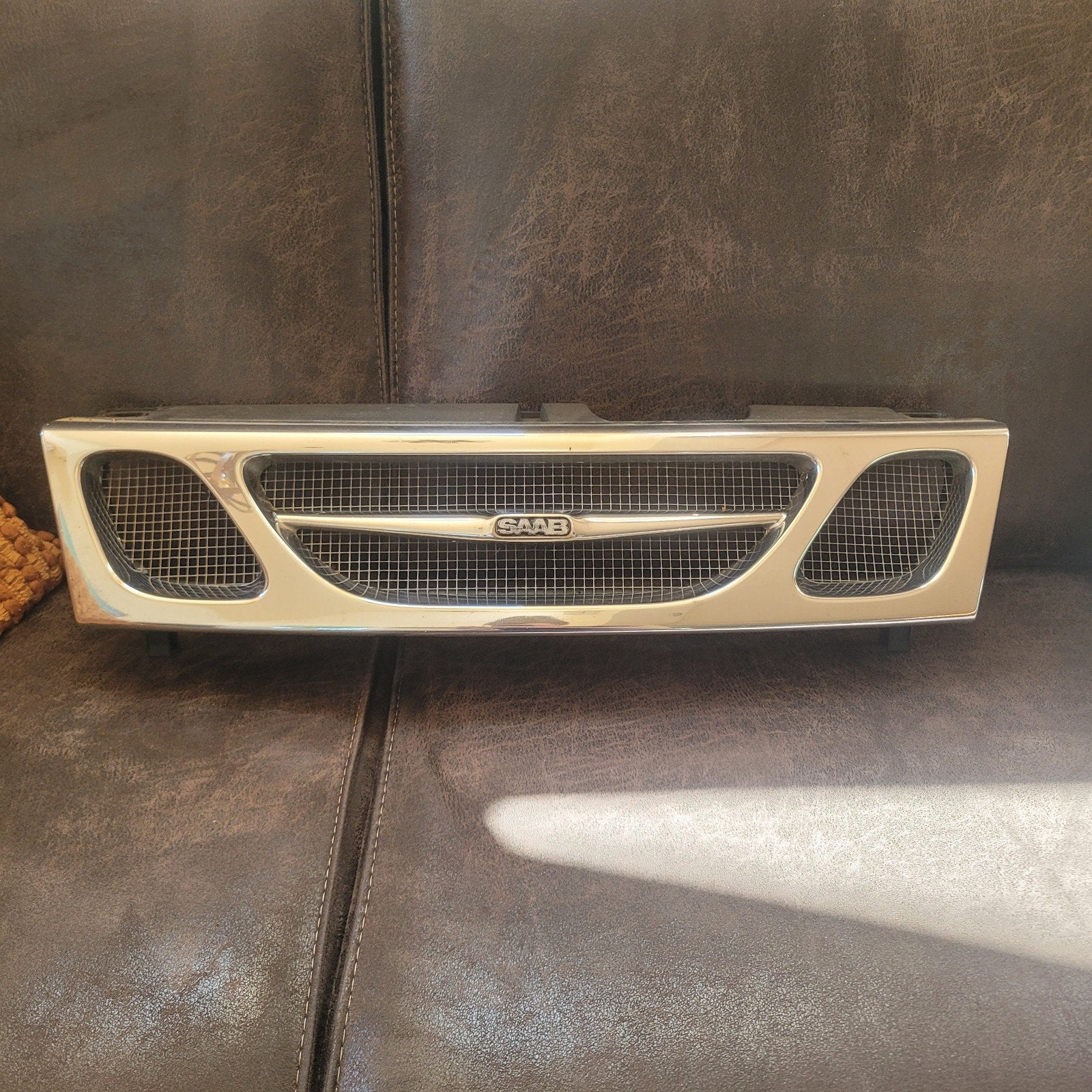 Saab 9 3 mesh grille, Auto-onderdelen, Carrosserie en Plaatwerk, Ophalen of Verzenden, Saab, Bumper