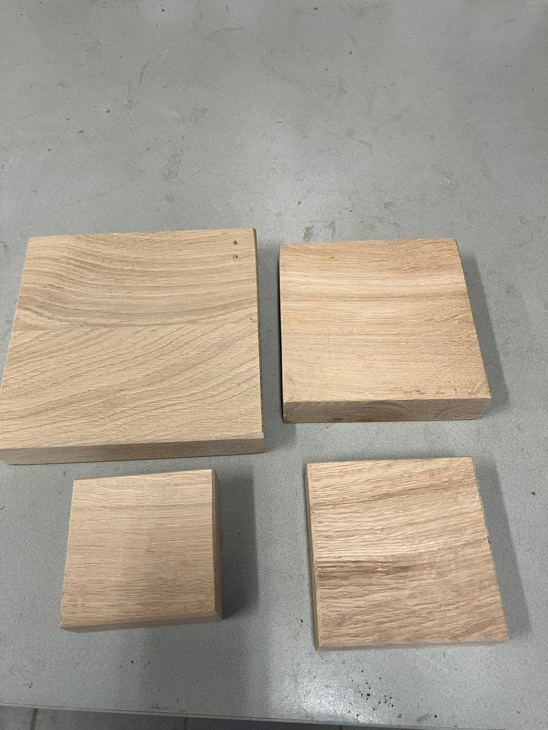 eikenhouten blokjes in 4 maten, Ophalen, Minder dan 25 mm, Eiken, Overige typen