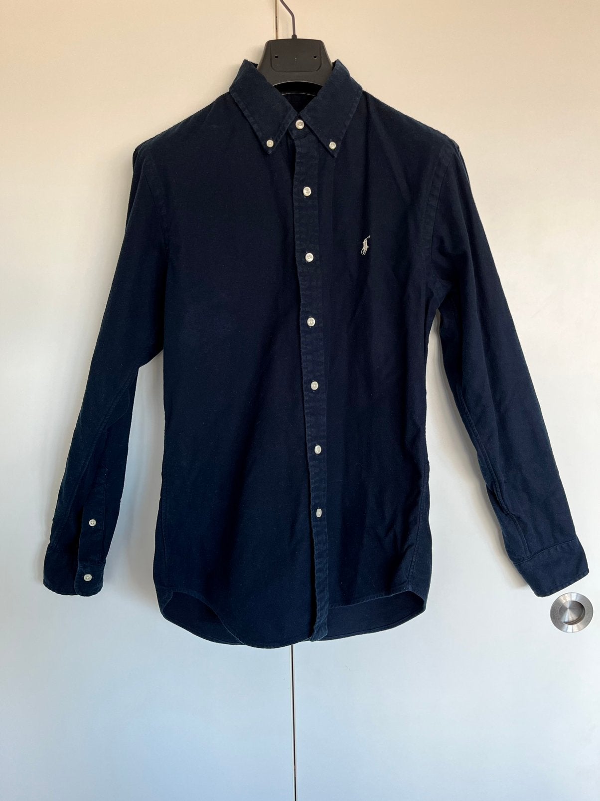 RALPH LAUREN Shirt, Verzenden, Zo goed als nieuw, Blauw, Halswijdte 38 (S) of kleiner