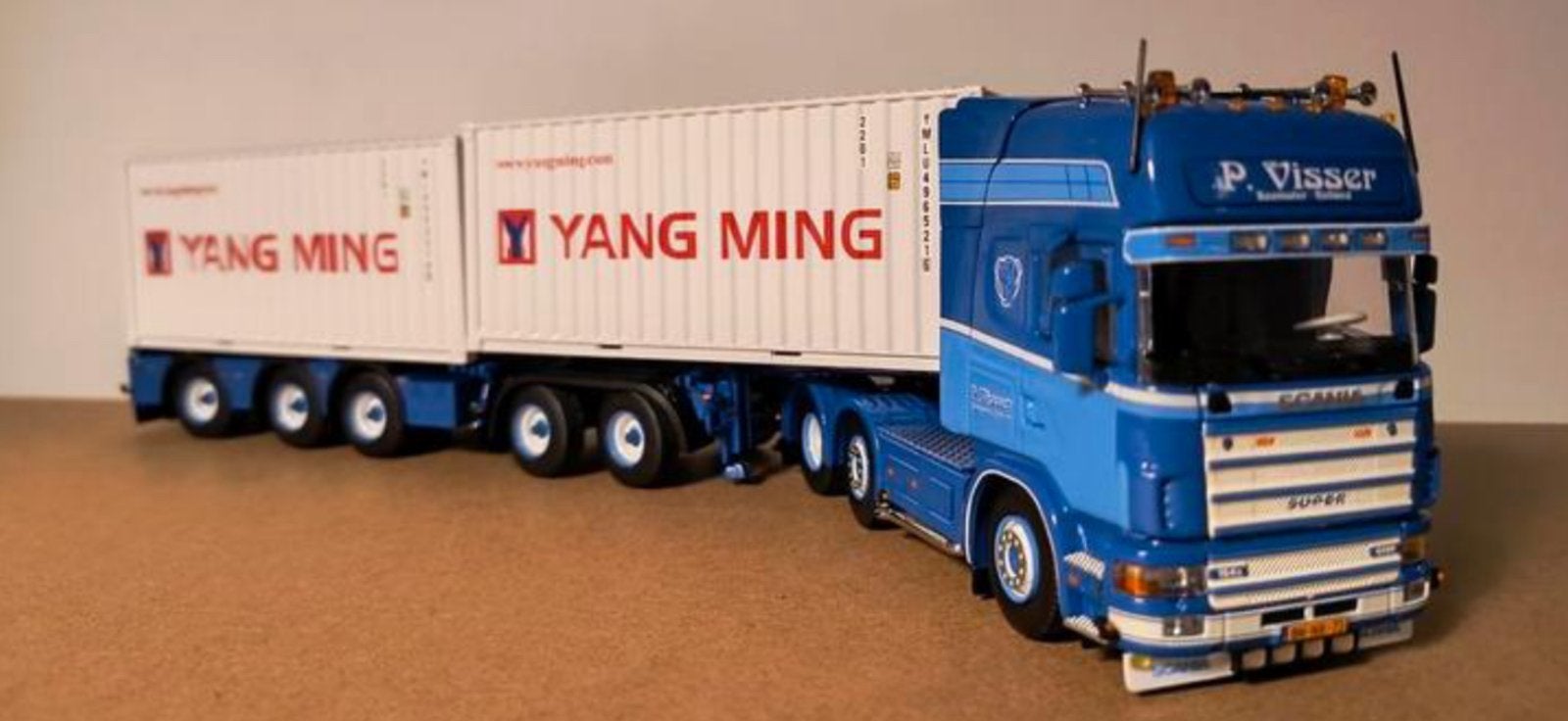 Scania  164 - 580  6 x 2  Topline  met  2 x 20  FT, Hobby en Vrije tijd, Ophalen of Verzenden, Zo goed als nieuw, Bus of Vrachtwagen