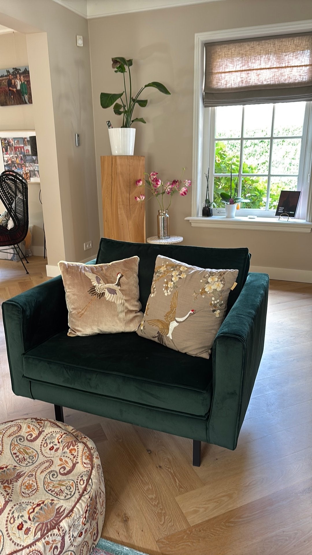 Sissy boy love seat Amsterdam green forest, Ophalen, Eenpersoons, 75 tot 100 cm, Zo goed als nieuw