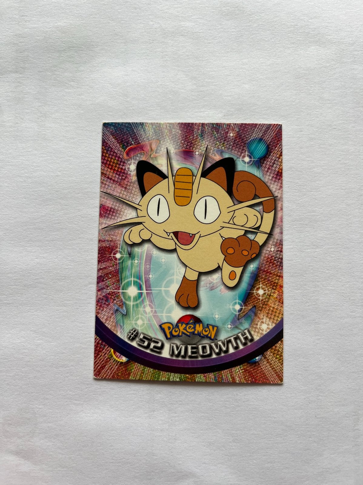 Pokémon Meowth #52 TV Animation Edition Kaart, Ophalen of Verzenden, Gebruikt, Losse kaart