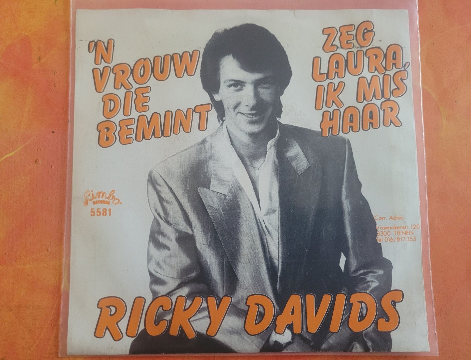 Ricky Davids - Zeg Laura ik mis haar - Een vrouw die bemint., Cd's en Dvd's, Ophalen, Zo goed als nieuw, Overige formaten, Levenslied of Smartlap